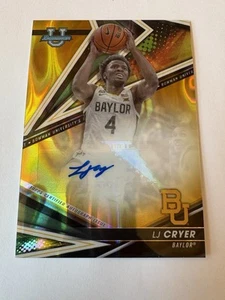 2023 Bowman Best LJ Cryer Yellow Auto /75 RC - Picture 1 of 2