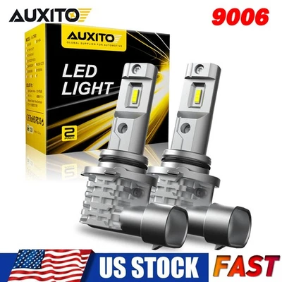 AUXITO 9006 HB4 LED Headlight Bulb High Low Beam / Fog Light Wireless White EAS - Image 1 of 4