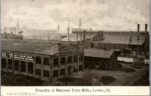 Foundry , National Tube Mills, Lorain, Ohio Postcard (1900s) - Picture 1 of 3