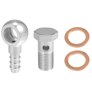 14mm ID 10mm OD M14x1.5 Tubo Conexión Adaptador Plata Tono - 4 Uds - Imagen 1 de 6