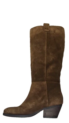 Crown Vintage Mujer Marrón Gamuza Botas Western Boho Classy 7 Tacones, Forradas  Foto 1 de 4