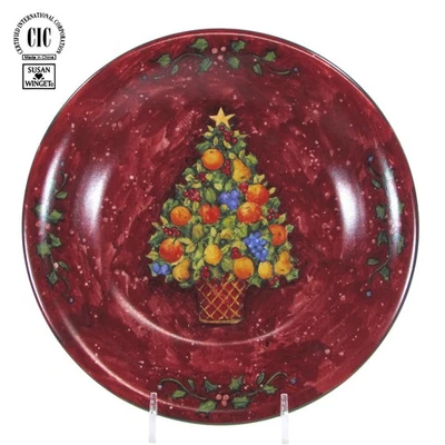 Certificado Intl HOGAR PARA LAS FIESTAS - ÁRBOL 8" Ensalada Plato Susan Winget Foto 1 de 4
