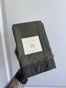 Vintage 1999 Ralph Lauren Remington Hall Green Standard Pillowcases NOS - Picture 1 of 4