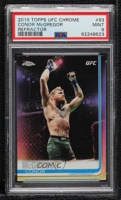 2019 Topps Chrome UFC Refractor Conor McGregor #93 PSA 9 MINT - Image 1 of 2