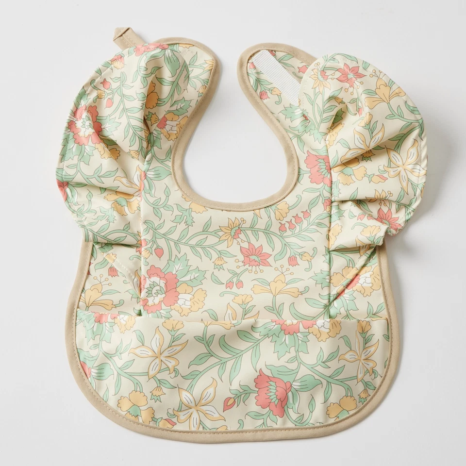 Jiggle & Giggle Spring Garden Frilled Bib - image 1 of 1