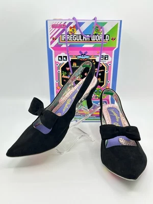 IRREGULAR CHOICE EU Size 43/US Size 11.5 Black Women Paradox slingback Pumps - Image 1 of 4
