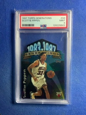 Topps Scottie Pippen Generations 1997 #G9 PSA 8 Foto 1 de 2