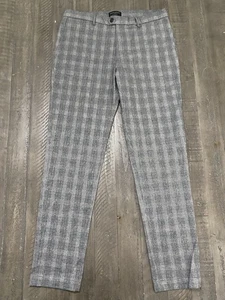 Pantalones para hombre Banana Republic ajustados calce cónico 35x36 grises a cuadros Glen nuevos con etiquetas precio de venta sugerido por el fabricante 80 $ - Imagen 1 de 11