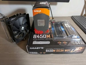 Ryzen 9 5900X, Gigabyte B450M WiFi, 16GB G.Skill RAM, Thermalright Cooler, SSD - Picture 1 of 12