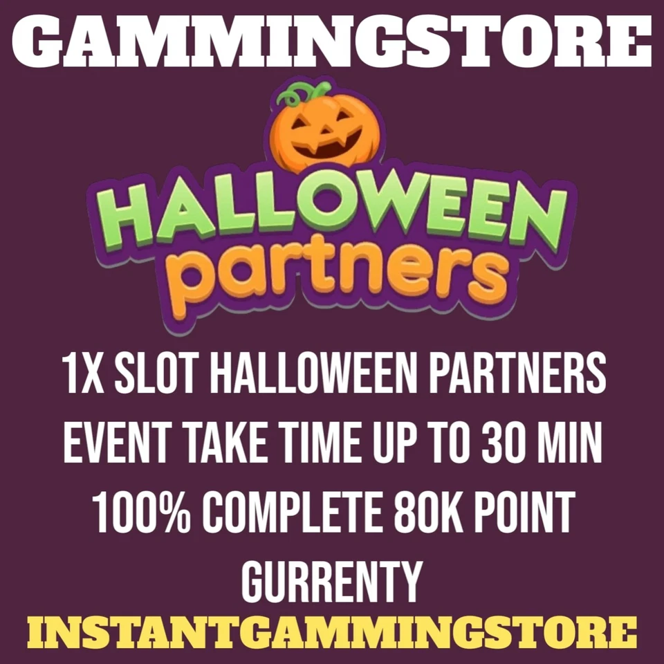 Halloween Partners Event -30min (Mono_poly Go Stickers) 80k Point 1x Rush Slot - Image 1 of 1