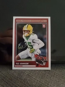 2025 Score Base Tez Johnson RC Tampa Bay Buccaneers #34 - Bild 1 von 2
