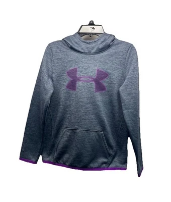 Under Armour Girls Sz Youth Medium Storm Hoodie Gray & Purple - Image 1 of 4