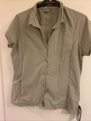 Camisa de senderismo/caminata Trespass para damas - cuadros azules - talla grande aventura al aire libre Foto 1 de 4