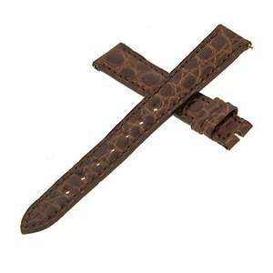 Franck Muller 14 - 12 mm Genuine Brown Alligator Leather  Watch Band - Picture 1 of 3