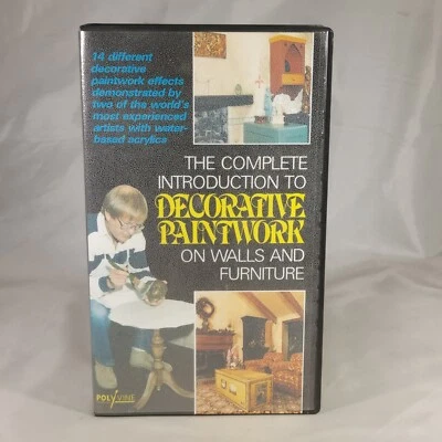 The Complete Introduction To Decorative PaintWork on Walls & Furniture on VHS - Image 1 of 4