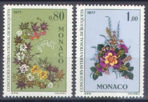 2 sellos de MÓNACO, 1976 | FLORES | Yvert 1076/7 MNH ** - Imagen 1 de 1