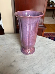 Antique Cowan Pottery Large Trumpet Vase Beautiful Glaze 10 3/4" Tall - Picture 1 of 5