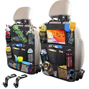 Premium 7D Car Seat Organizer with Folding Meal Tray, Universal Fit, Stylish - Picture 1 of 6