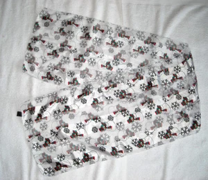 Christmas Holiday Snowman Snowflakes Winter Polyester Scarf Head Wrap 59" x 13" - Picture 1 of 6