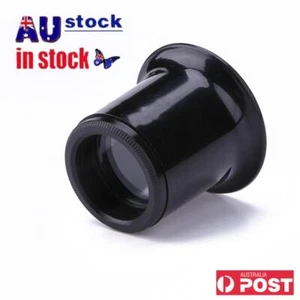 10X Plastic Monocular Glass Magnifier Watch Jewelry Repair Tools Loupe Lens - Picture 1 of 12