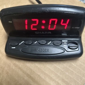 GENUINE SHARP DIGITAL- ALARM CLOCK (SPC026), Tested Working Time And Alarm - Picture 1 of 8