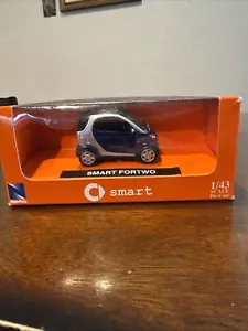 2006 New-Ray Toys Co., Ltd. scala 1/43 pressofuso blu Smart Fortwo nuovo - Foto 1 di 9