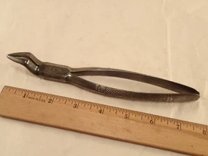 Antique JOHNSON & LUND Dentist Tooth Extractor Forceps Pliers, BUTLERS, PHILA PA - Picture 1 of 7