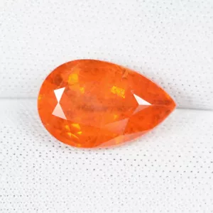 6.48 ct SUPERB LUSTROUS ORANGE YELLOW NATURAL SPESSARTITE GARNET See Vdo 3202 JB - Picture 1 of 2