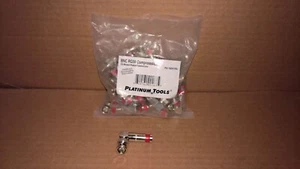 (MENGE 25) NEU Platin Tools 18041RA vernickelt BNC RG59 Koax 90 DEG Stecker - Bild 1 von 1