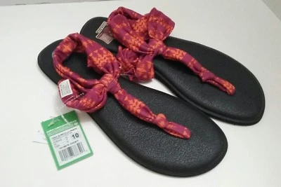 Chanclas tribales sanuk yoga sling ella estampados violeta vivo naranja koa ~ Talla:10 Foto 1 de 4