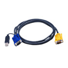 ATEN 2L-5206UP USB KVM Cable with Built-In PS/2 to USB Converter (20&#39;) 6M