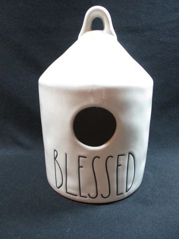 Ceramic Rae Dunn Birdhouse -BLESSED - Artisan Collection by Magenta 192 Cover