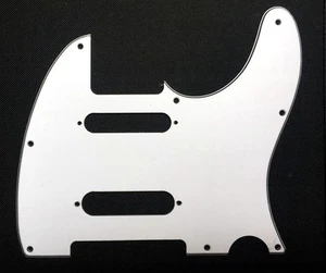 Tele Plus Nashville Pickguard WHITE 3 Ply for USA style Telecaster Guitar - Picture 1 of 2