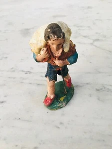 Old Figurine Nativity IN Paste Shepherd Old Figurines Nativity - Picture 1 of 5