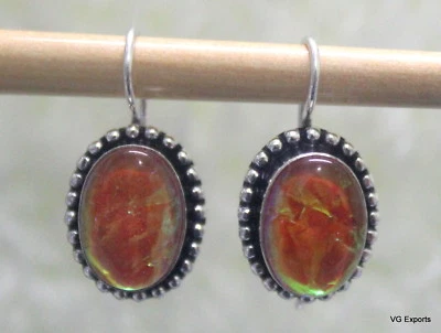 Pendiente australiano triplete ópalo piedras preciosas plata de ley 925 chapado joyería ER23 Foto 1 de 3