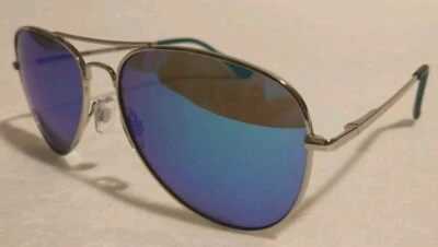 Pugs Men's  Sunglasses Blue LENS Gold Frames Style # 3 - Image 1 of 4