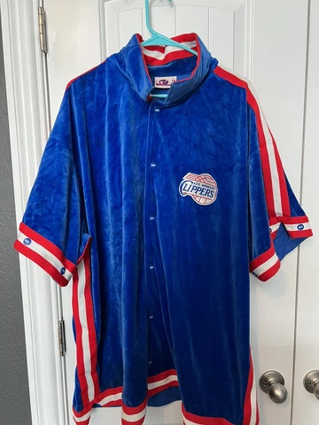 VINTAGE UNIQUE Sports Generation LA Clippers NBA Warm Up Suit Velour XXL Cover