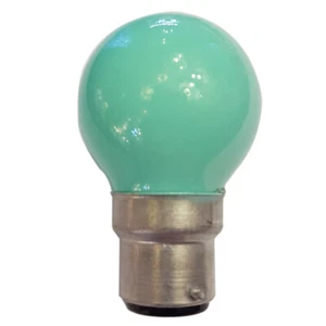 Green 40W 240V BC/B22 Bayonet Golf Ball 45mm - Picture 1 of 1