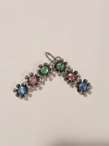 Vintage Haarspangen Blumen Strass  - Bild 1 von 3