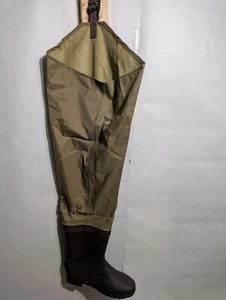 White River Fly Shop Three Forks Lug Sole Hip Waders for Men - Light Brown - 9R - Picture 1 of 8