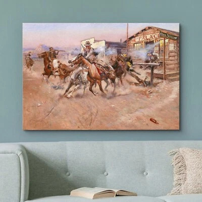 Wall26 Smoke by Charles Marion Russell Canvas Print Wall Art - Image 1 of 4