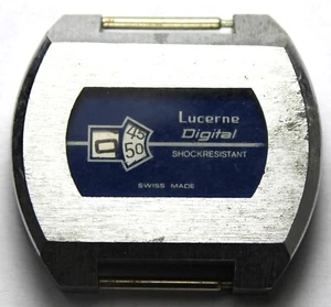 Lucerne Jump Hour "Digital" Manual Watch - Vintage - Parts/Repair - Picture 1 of 4