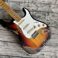 Custom Shop ST Caster Aged Sunburst E-Gitarre Hand Relikt Ahorn Griffbrett for sale