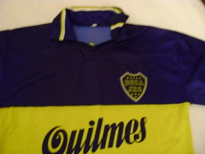 BOCA JUNIORS ARGENTINA QUILMES/XENEIZES shirt jersey1995 vintage boys 8/10 years - Bild 1 von 3