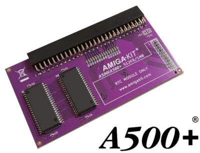AMIGA KIT A500+ 1MB MEMORY RAM SCHEDA DI ESPANSIONE VIOLA PER COMMODORE AMIGA 500 PLUS