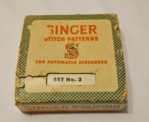 Vintage Stichmuster, Singer Automatic Zigzagger Blue Set No 3 - Bild 1 von 17