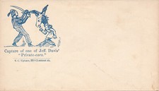 Union Cover from the Civil War - Jefferson Davis as a Donkey