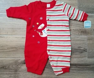 Snowman 3 Months Bodysuit Holiday Xmas Infant Boy Winter Cherokee Target New  - Picture 1 of 5