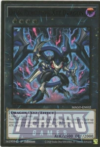 Yugioh Dark Rebellion Xyz Dragon MAGO-EN032 Premium Gold Rare 1st Edition NM/LP - Picture 1 of 1