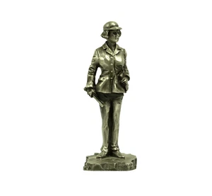 Franklin Mint Consulting Architetto Peltro Statuina Scultura Vintage American COA - Foto 1 di 9